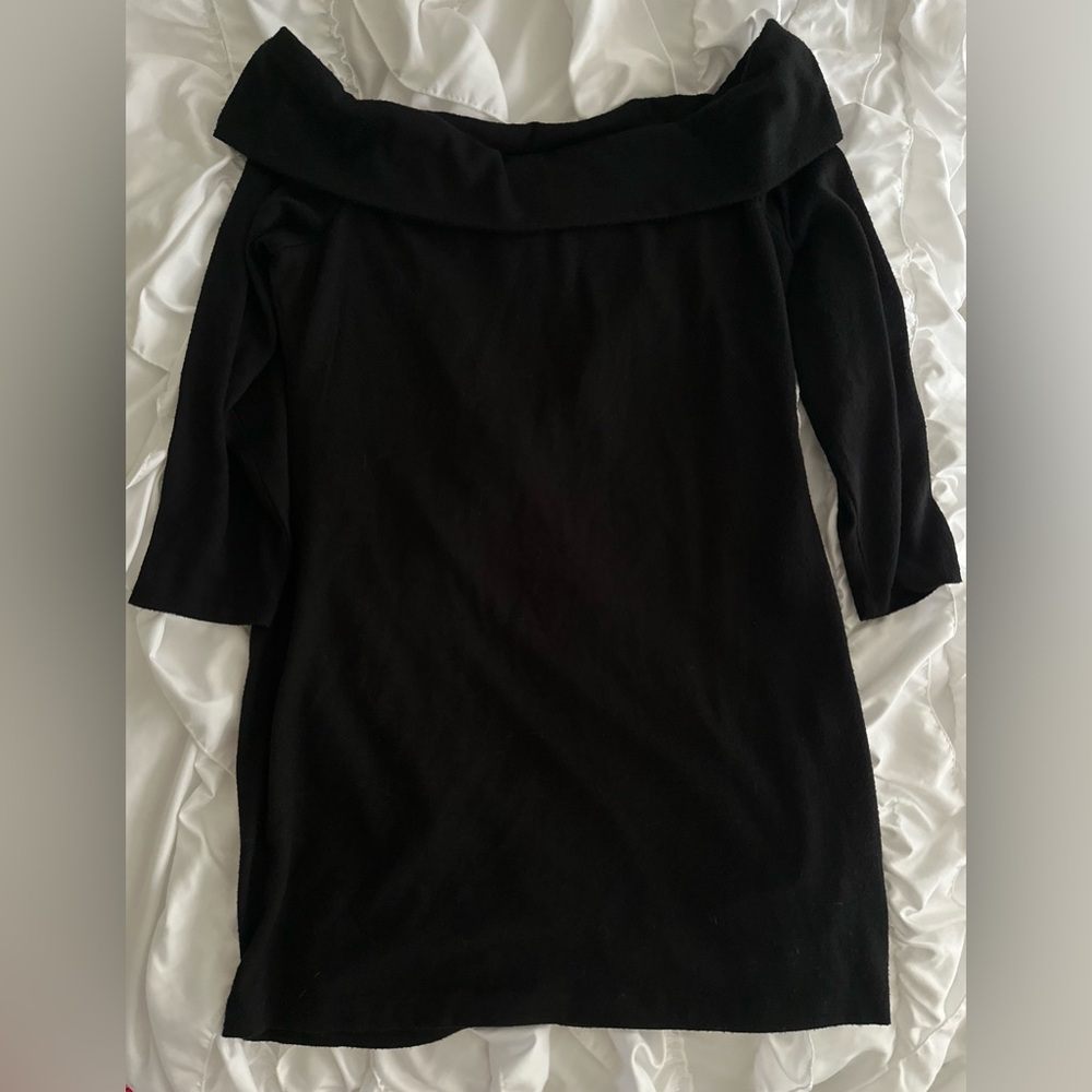 NWOT B. Smart Black Off The Shoulder Dress Size 17